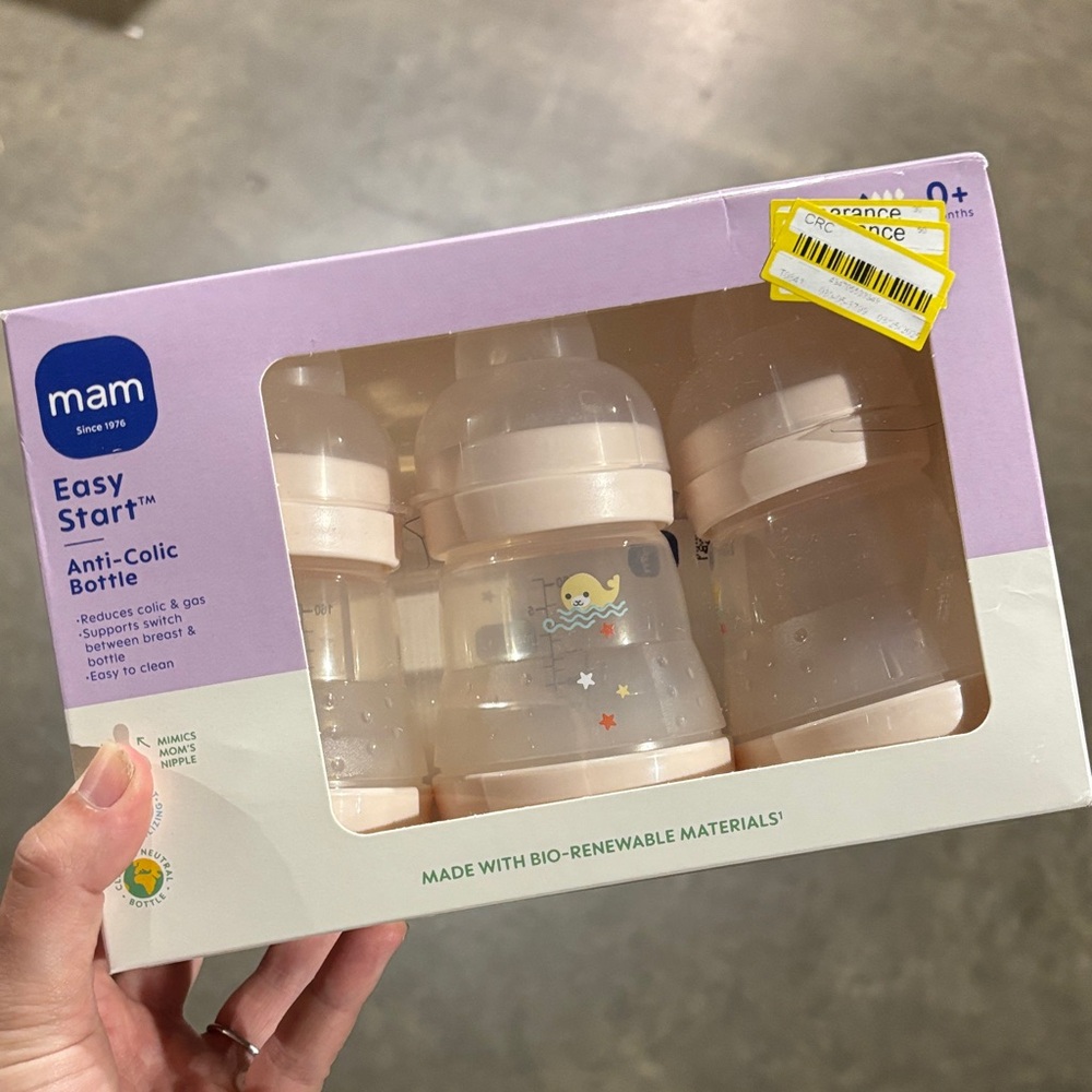 Mam Easy Start Anti-Colic Baby Bottles - Cream
